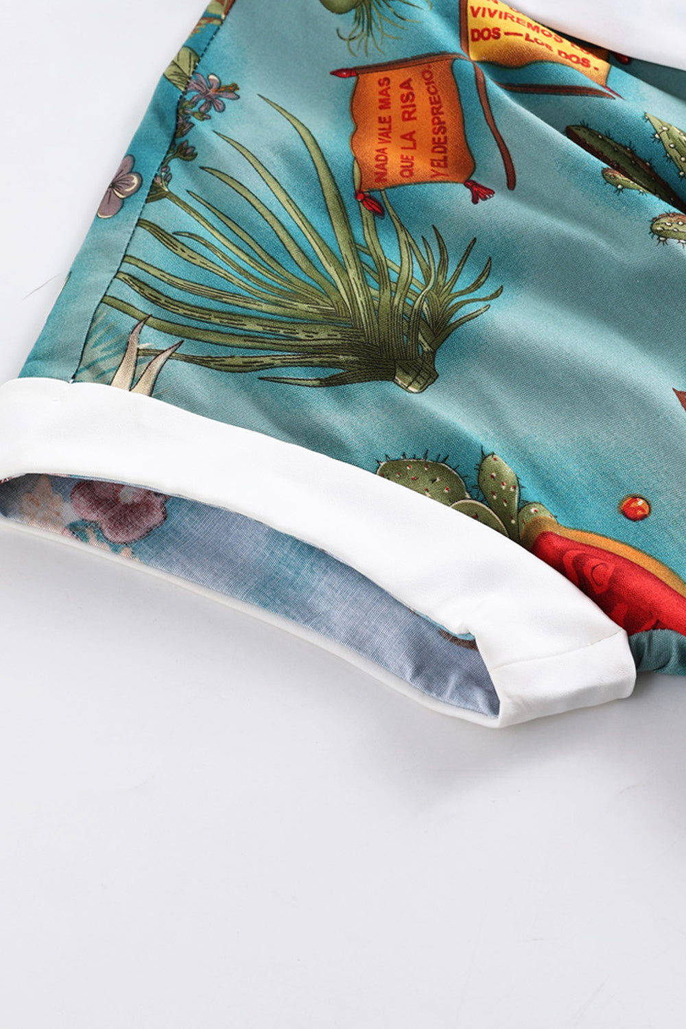 Green 1950s Court Print Vintage Swing Dress