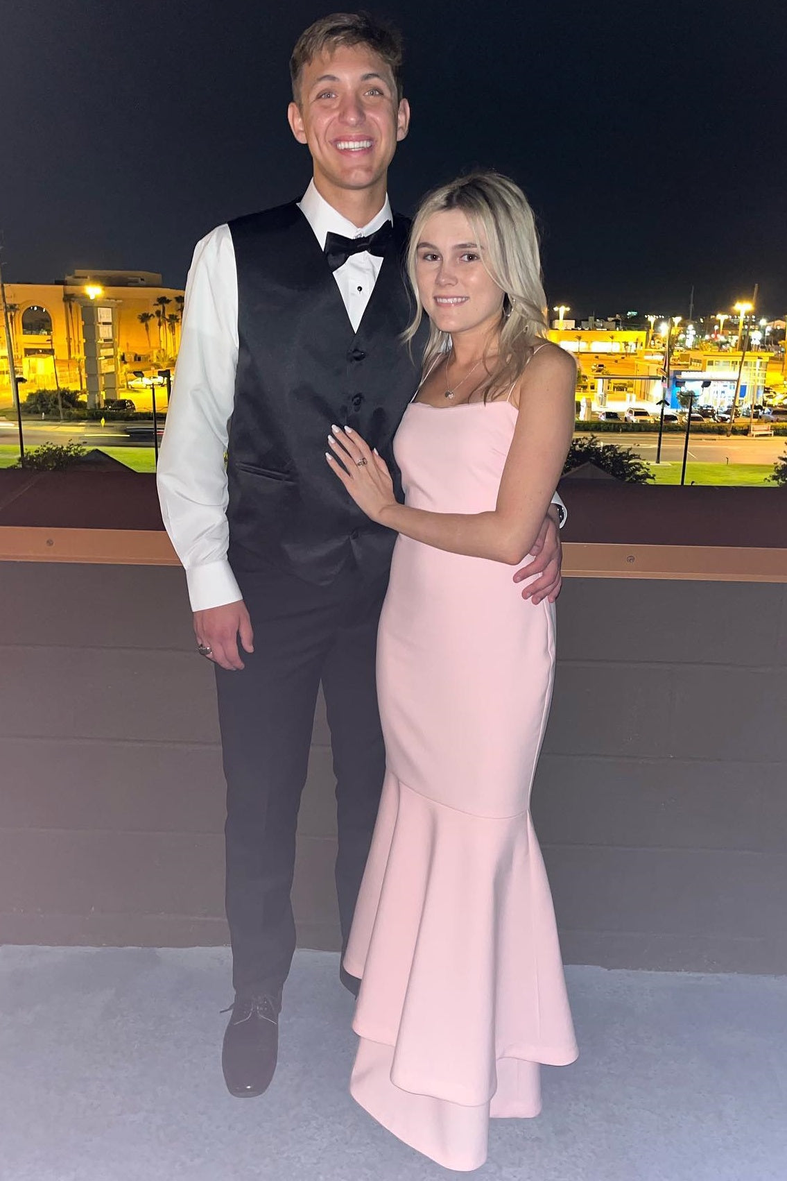 Spaghetti Straps Light Pink Tiered Long Dress  PollyBoutique