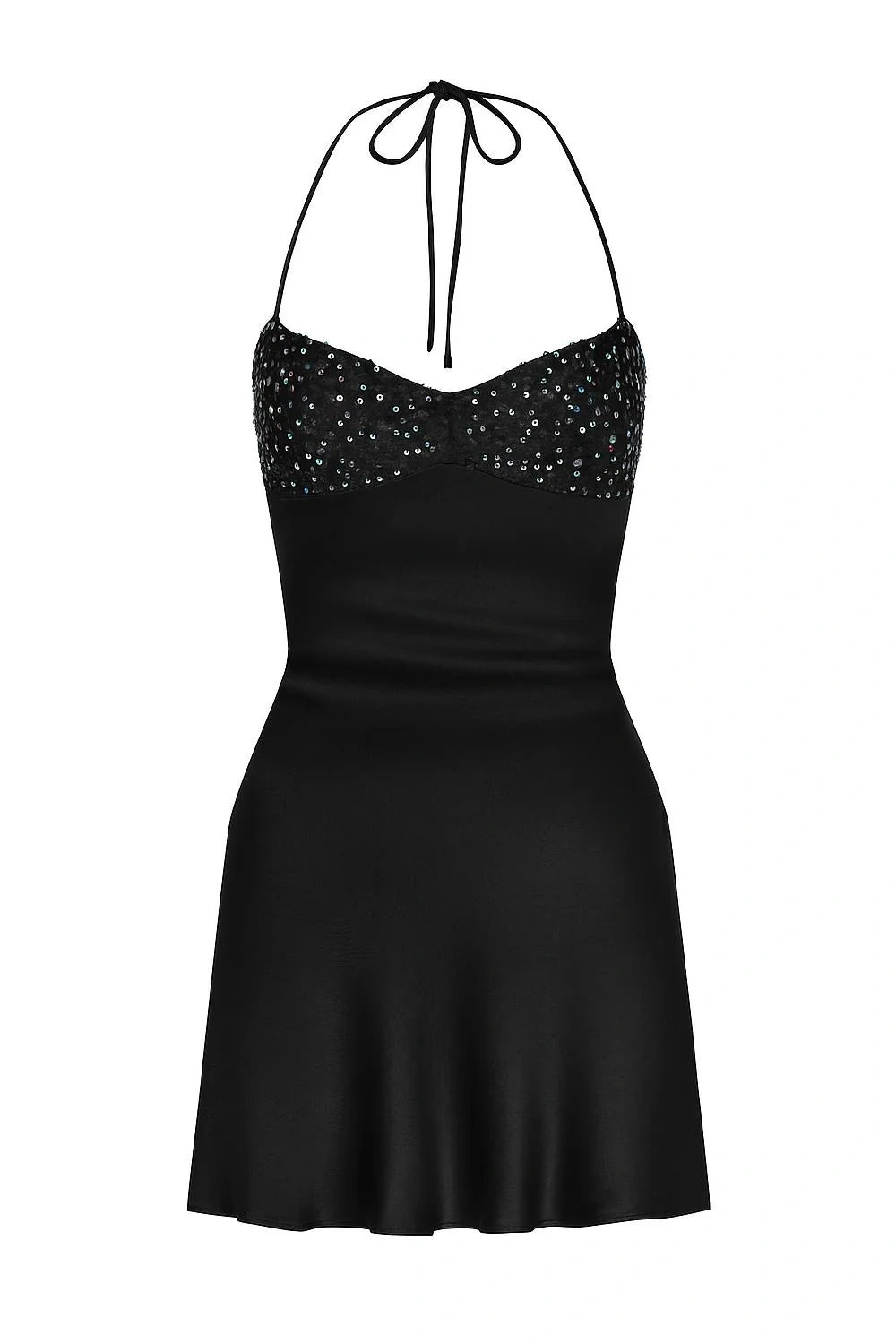 Spaghetti Straps Purple A-line Short Dress with Sequins – PollyBoutique