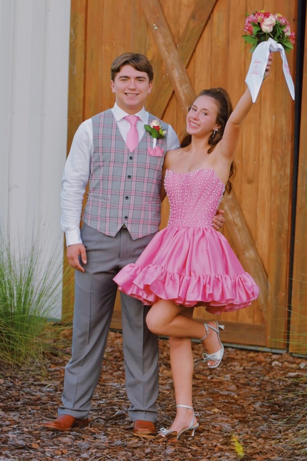 frilly short dress Sassy Shortcake Ruffles and Roses Dress