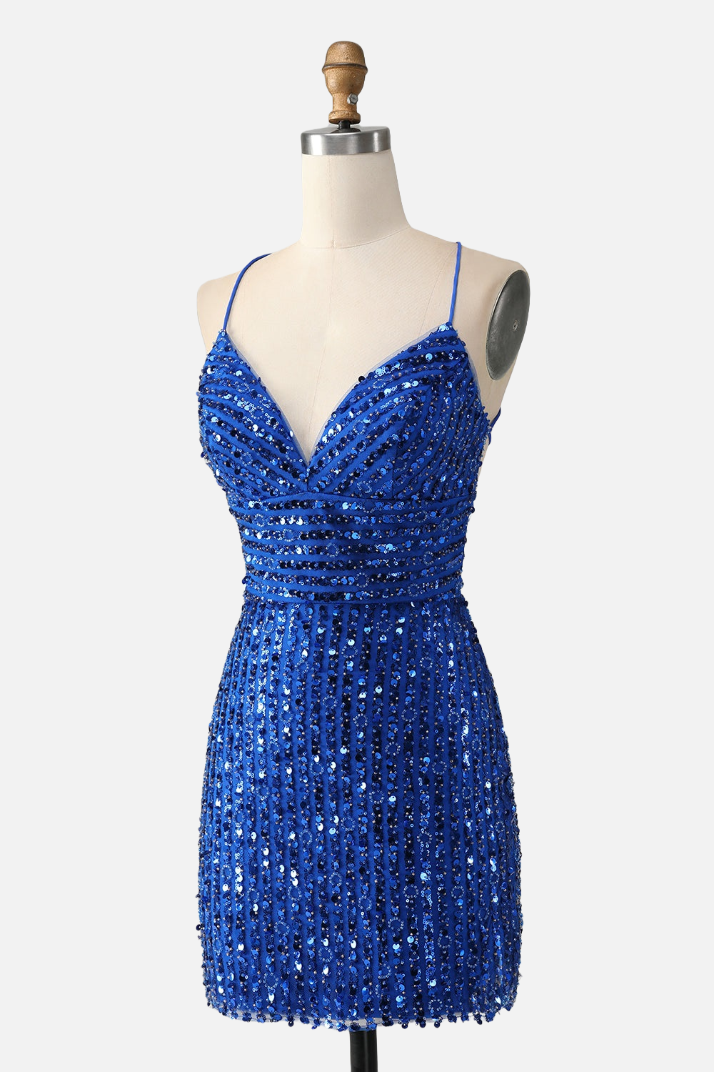 royal blue bodycon mini dress V Neck Royal Blue Sequin Bodycon Short Dress – PollyBoutique