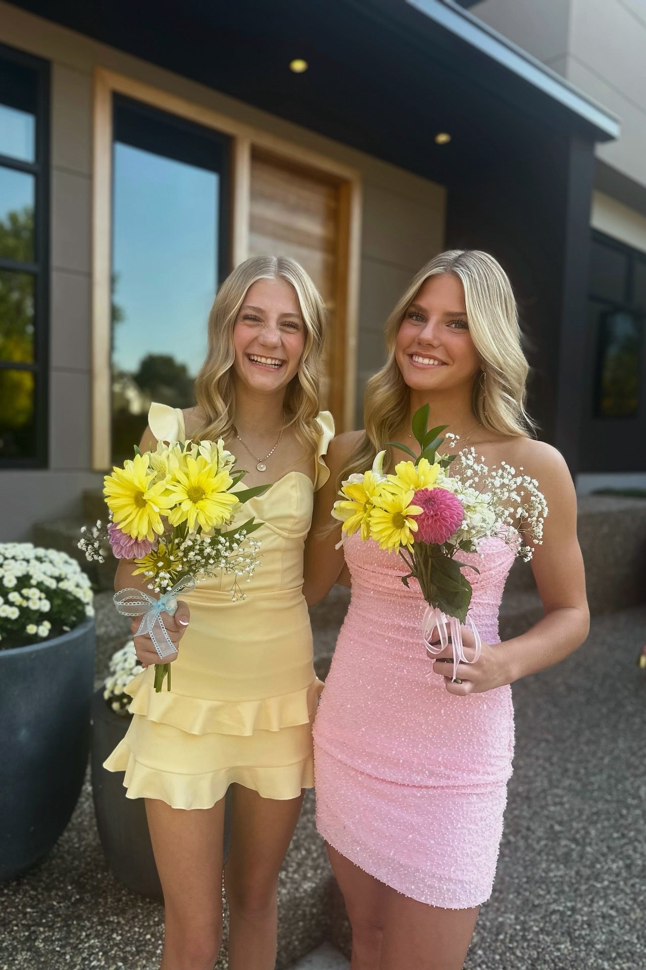 Sweetheart Ice Blue Ruffle Hem Tiered Short Dress
