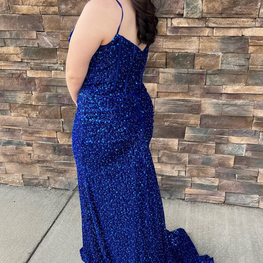 
                      
                        Royal Blue Sequin Mermaid Long Prom Dress
                      
                    