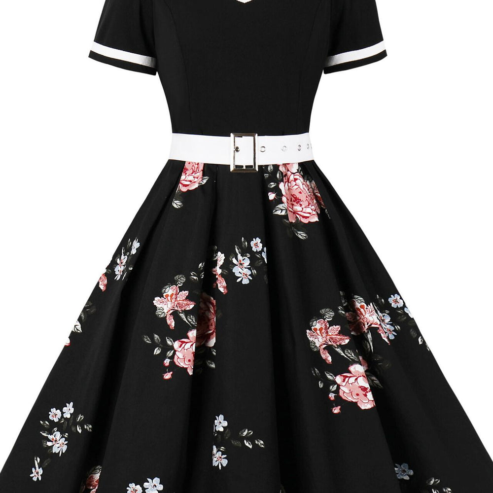 
                      
                        Black 1950s Polka Dots V Neck Vintage Dresses
                      
                    