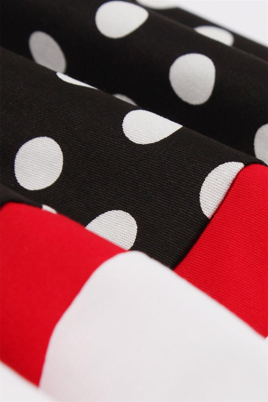 Black 1950s Polka Dots V Neck Vintage Dresses