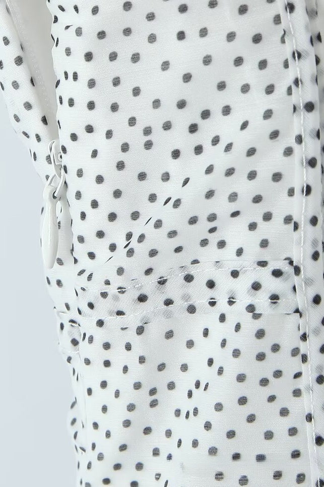 
                      
                        Bow Straps Polka Dots Pleated A-line Short Dress
                      
                    
