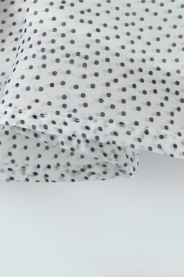 
                      
                        Bow Straps Polka Dots Pleated A-line Short Dress
                      
                    