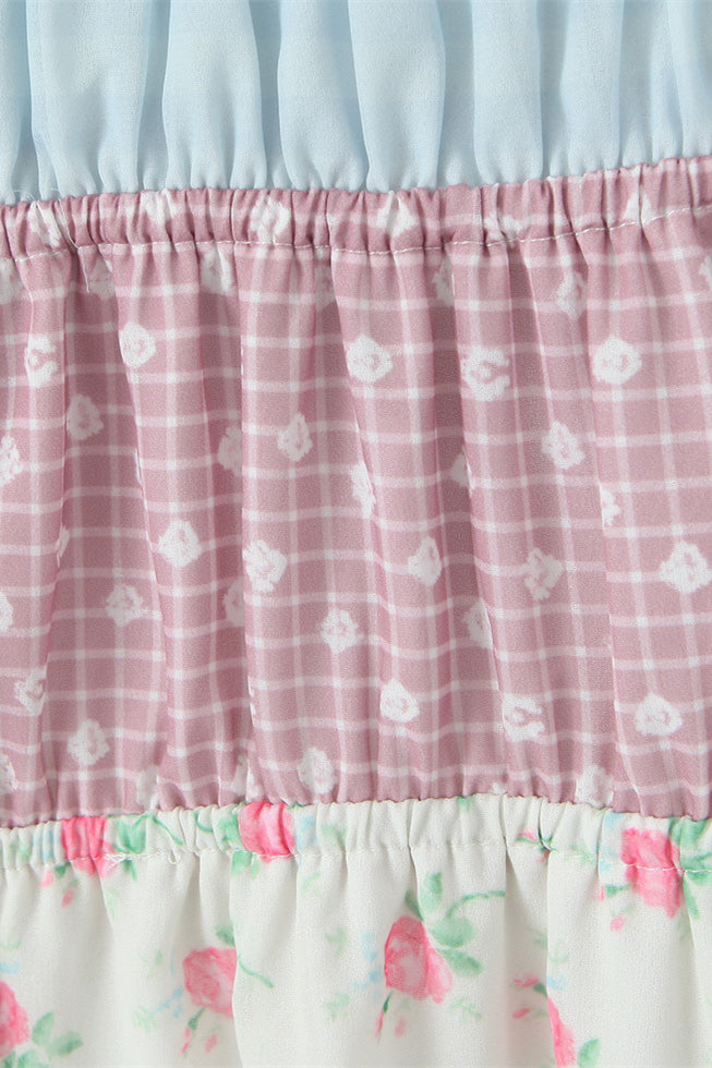 
                      
                        Bow Tie White Floral Print A-line Short Dress
                      
                    