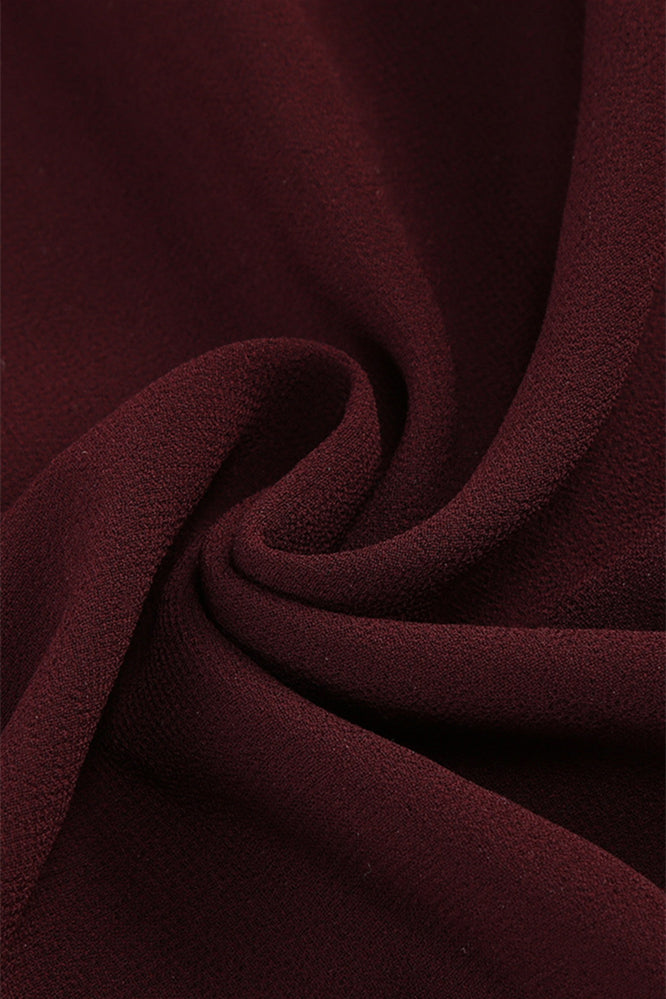 
                      
                        Brown Ruched Velvet and Mesh Patchwork Long Dress
                      
                    