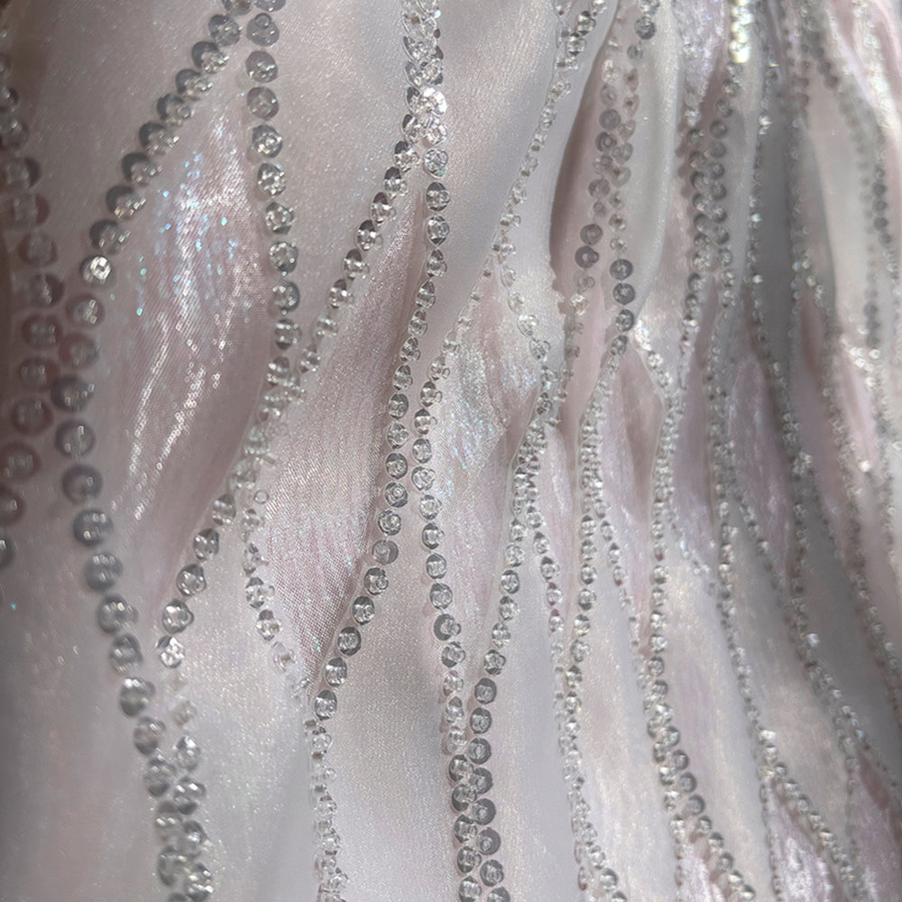 
                      
                        Cold Shoulder White Sequin Tulle Short Dress
                      
                    