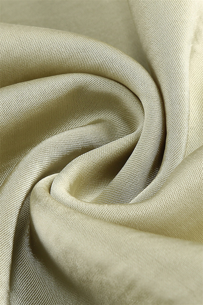 
                      
                        Cowl Neck Sage Green Sheath Long Dress with Slit
                      
                    