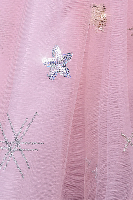 
                      
                        Crew Neck Pink Appliques Flower Girl Dress with Pearls
                      
                    