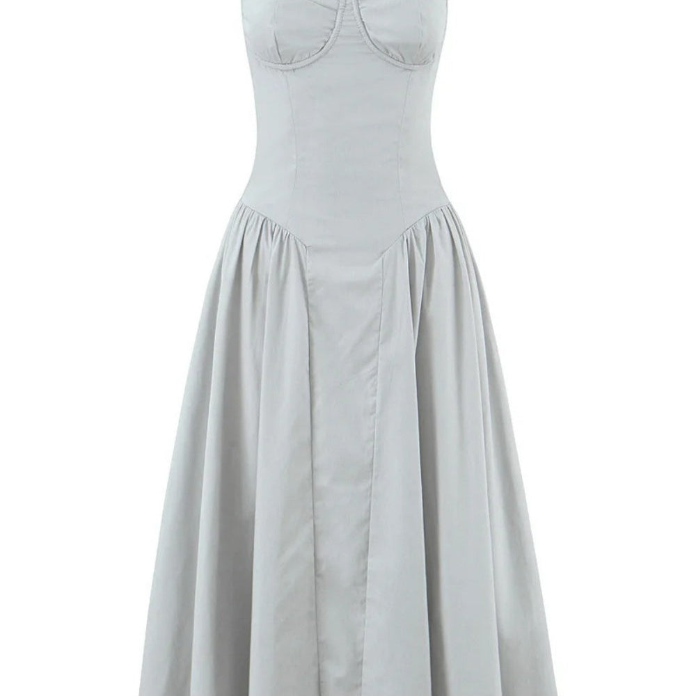 
                      
                        Spaghetti Strap White A-line Long Party Dress
                      
                    