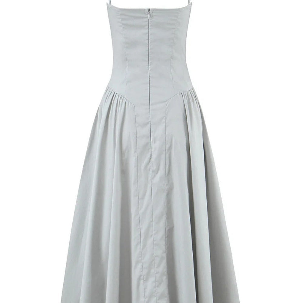 
                      
                        Spaghetti Strap White A-line Long Party Dress
                      
                    