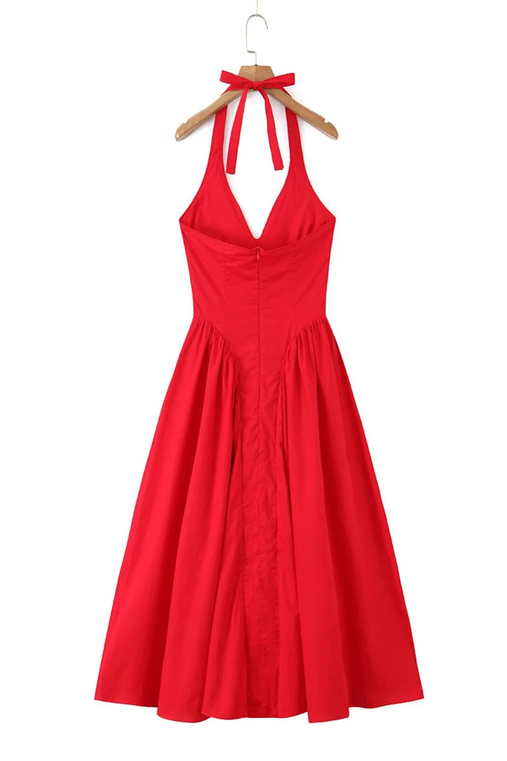 Halter Red Bow Back Long Sexy Party Dress PollyBoutique Halter Red Bow Back Long Sexy Party Dress PollyBoutique