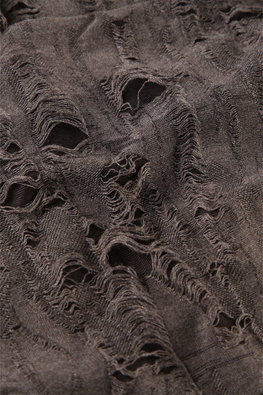 
                      
                        Halter Grey Ruffle Tiered Short Dress with Keyhole
                      
                    