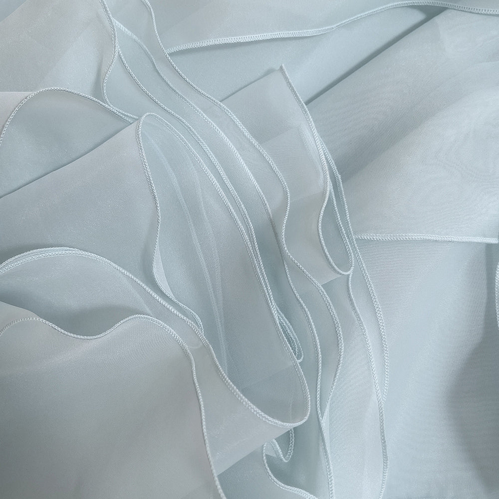 
                      
                        Halter Light Blue Ruffle Tiered Long Dress with Rosette
                      
                    