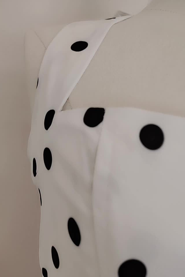 
                      
                        Halter Neck White Polka Dots A-line Tutu Dress
                      
                    