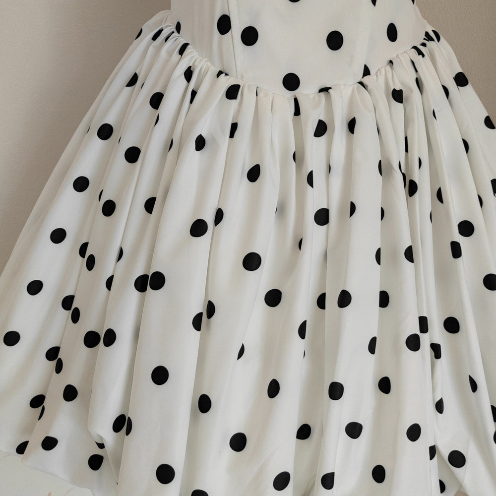 
                      
                        Halter Neck White Polka Dots A-line Tutu Dress
                      
                    