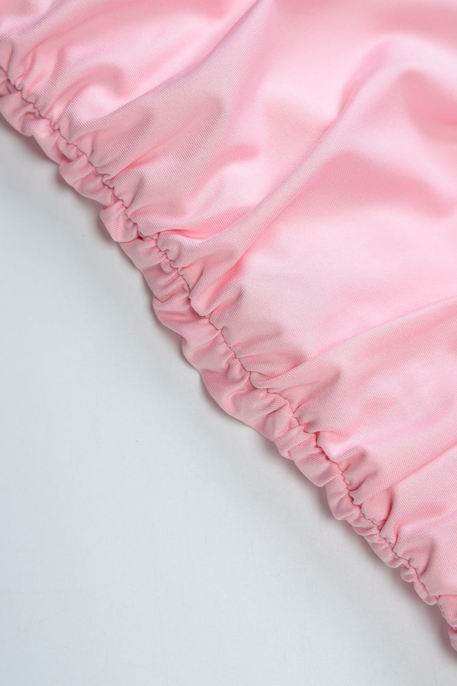 
                      
                        Halter Pink Lace Sheer Corset Bodycon Short Dress
                      
                    