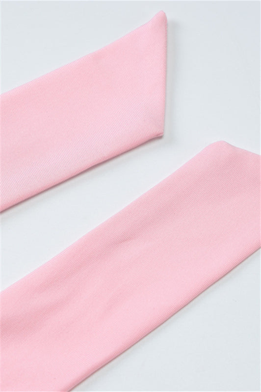 
                      
                        Halter Pink Lace Sheer Corset Bodycon Short Dress
                      
                    