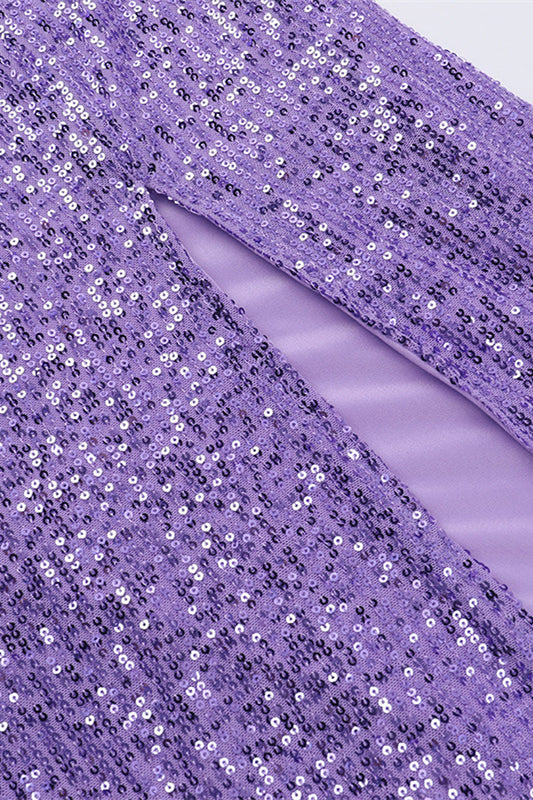 
                      
                        Halter Purple Sequin Column Long Dress with Slit
                      
                    