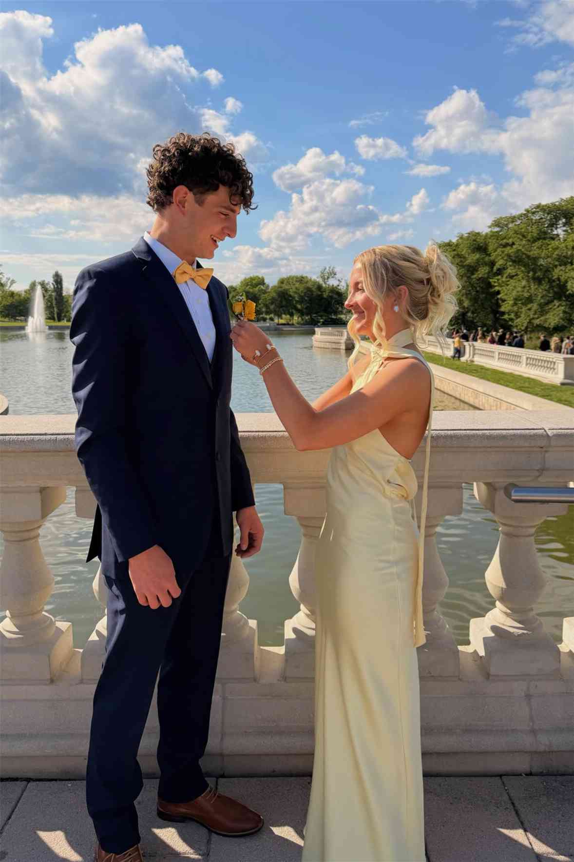 Halter Light Blue Open Back Sheath Long Dress