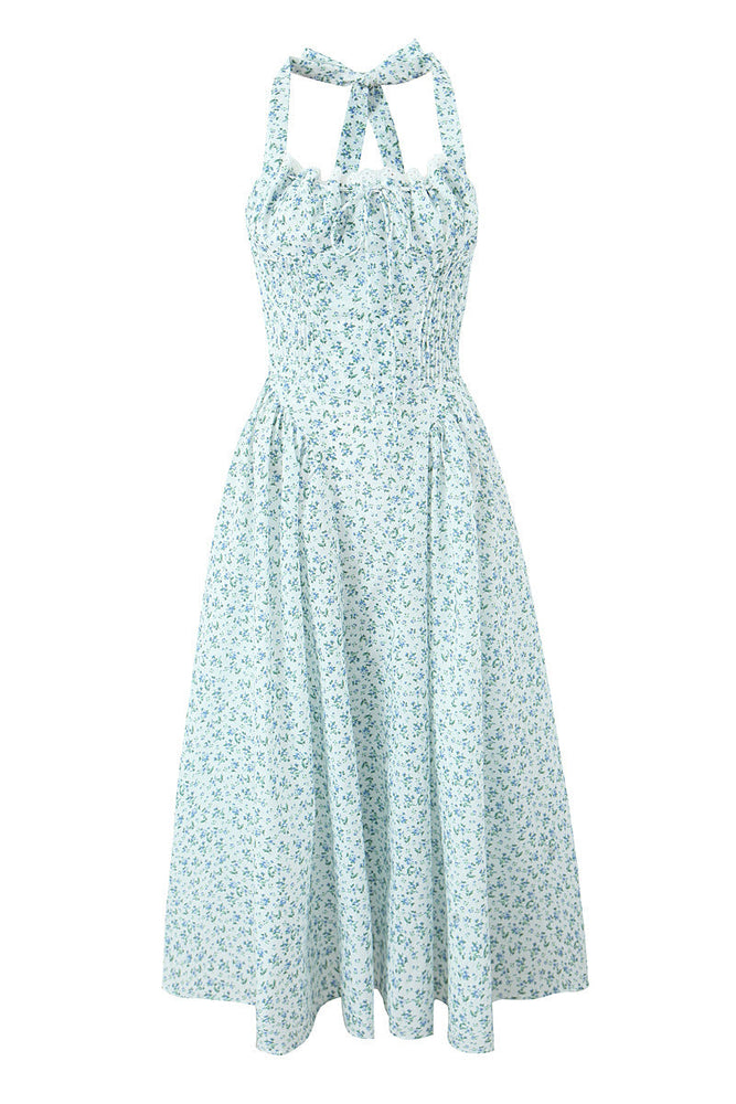 
                      
                        Halter White Tie Front Summer Dress
                      
                    