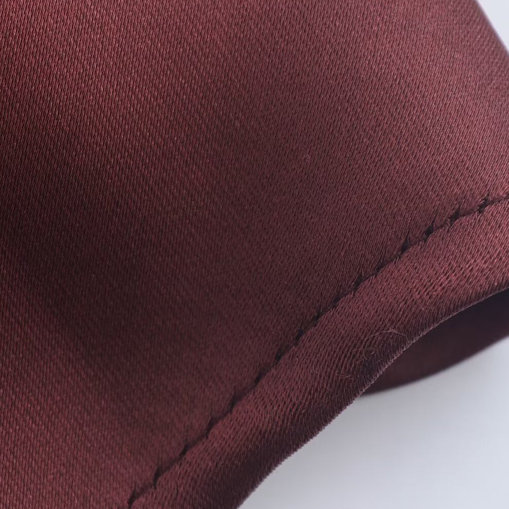 
                      
                        High Neck Burgundy Backless Long Dress
                      
                    