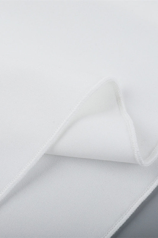 
                      
                        High Neck White Embroidery A-line Short Dress
                      
                    