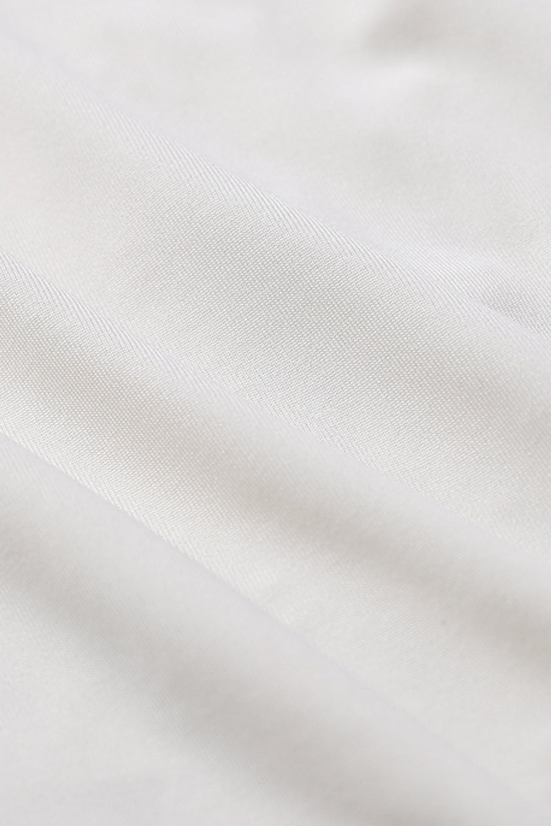 High Neck Champagne Beaded A-line Short Dress