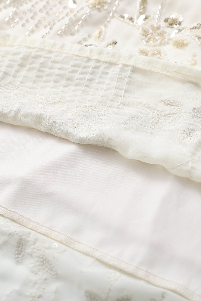 
                      
                        High Neck Champagne Beaded A-line Short Dress
                      
                    