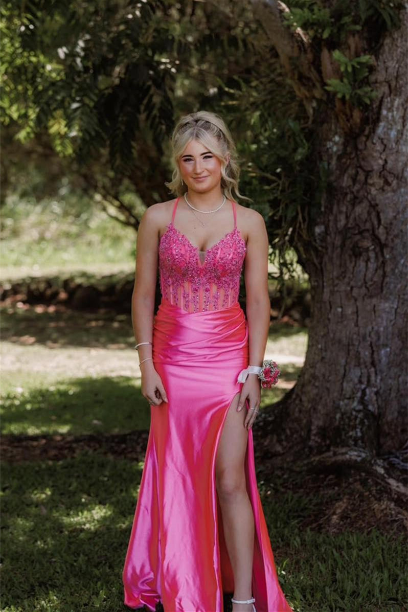 Hot Pink Prom Dresses PollyBoutique Hot Pink Prom Dresses PollyBoutique