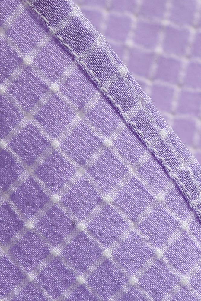 
                      
                        Lavender 1950s Plaid Halter Big Swing Dress
                      
                    