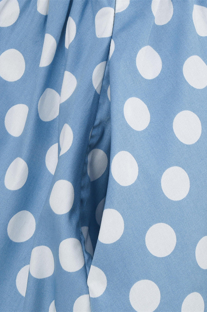 
                      
                        Light Blue 1950s Polka Dots Halter Swing Dress
                      
                    