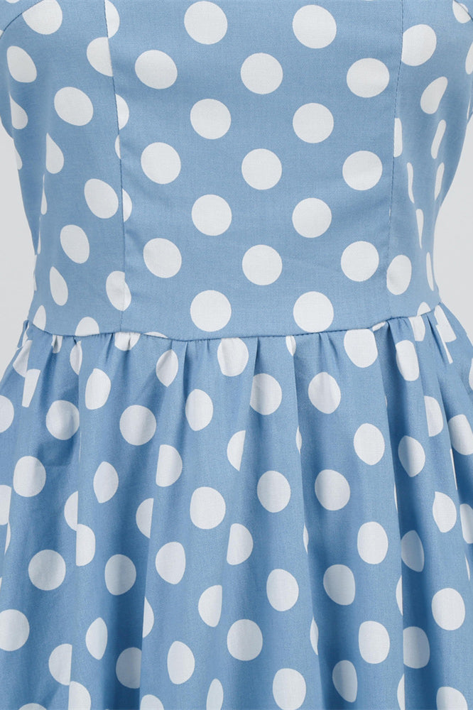 
                      
                        Light Blue 1950s Polka Dots Halter Swing Dress
                      
                    