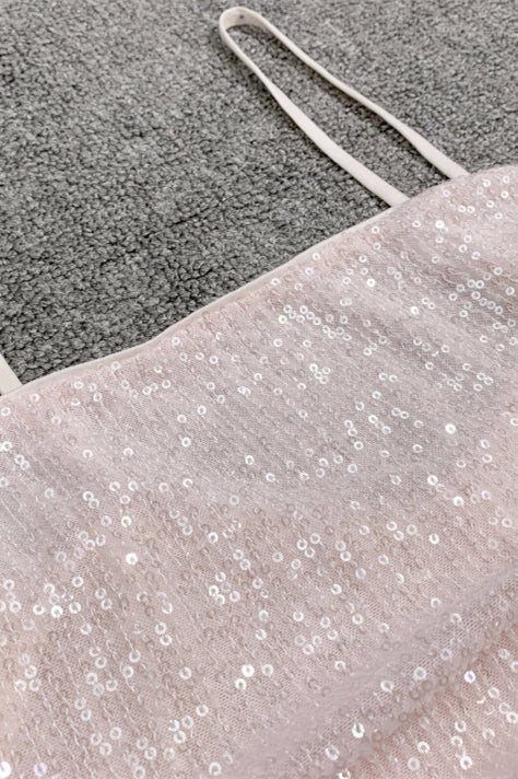 
                      
                        Light Pink Ruched Bodycon Sequin Short Dress
                      
                    