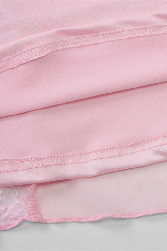 
                      
                        Long Sleeves Pink Lace Mermaid Long Dress
                      
                    