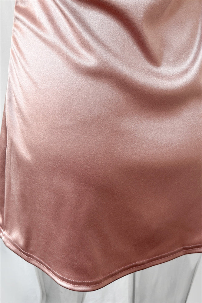 
                      
                        Off the Shoulder Blush Pink Ruched Party Dress
                      
                    