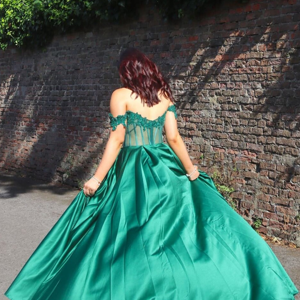 strapless open back dress Morilee Prom 49180 Long Formal Lace Ball Gown Prom Dress – The Dress Outlet main image 0