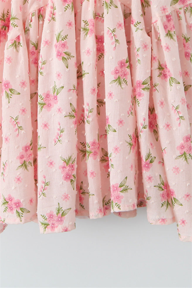 
                      
                        Off the Shoulder Pink Floral Print A-line Short Dress
                      
                    