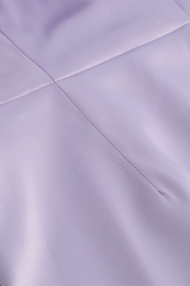 
                      
                        Off the Shoulder Purple Bodycon Short Dress with Slit
                      
                    