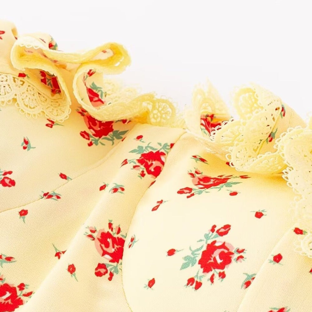 
                      
                        Off the Shoulder Yellow Floral Print Column Long Dress
                      
                    