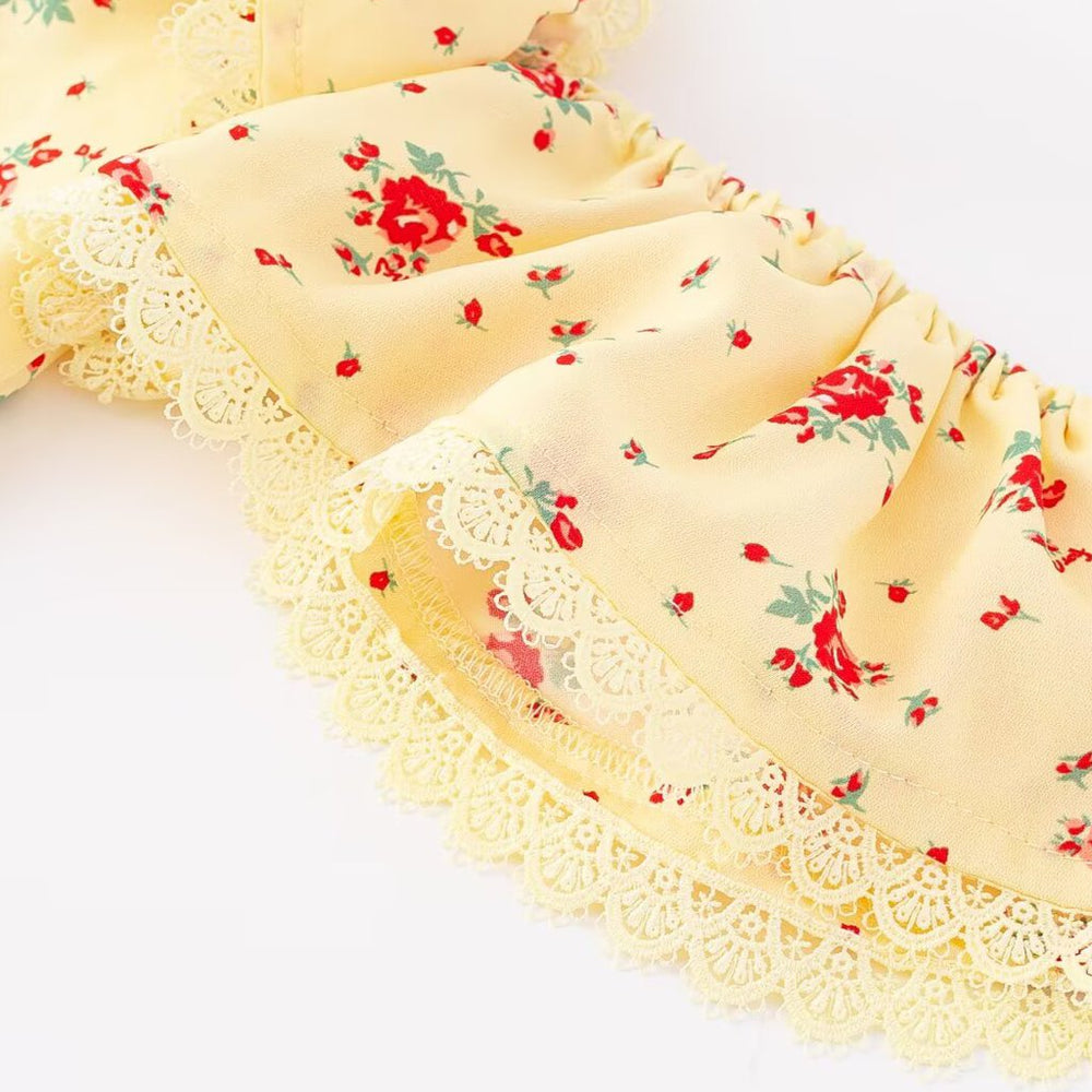 
                      
                        Off the Shoulder Yellow Floral Print Column Long Dress
                      
                    