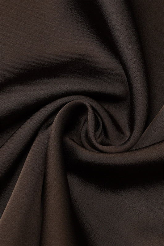 
                      
                        One Shoulder Brown Ruched Sheath Long Dress
                      
                    