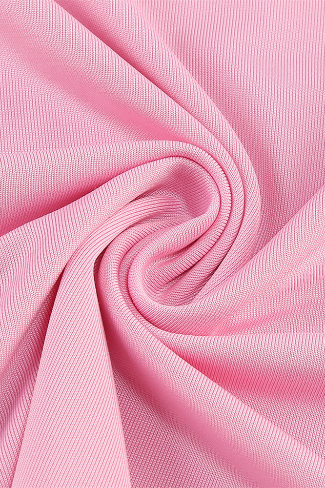 
                      
                        One Shoulder Pink Back Tie Sheath Long Dress
                      
                    
