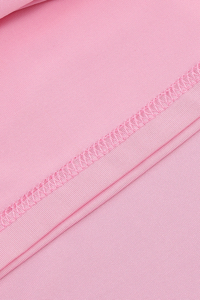 
                      
                        One Shoulder Pink Back Tie Sheath Long Dress
                      
                    