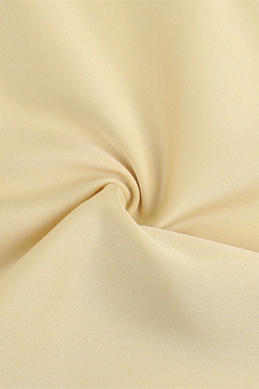 
                      
                        One Shoulder Yellow Column Satin Long Dress
                      
                    