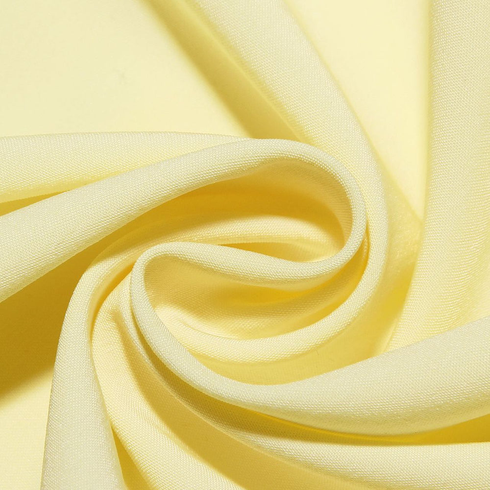 
                      
                        One Shoulder Yellow Ruched Short Dress with Bow
                      
                    