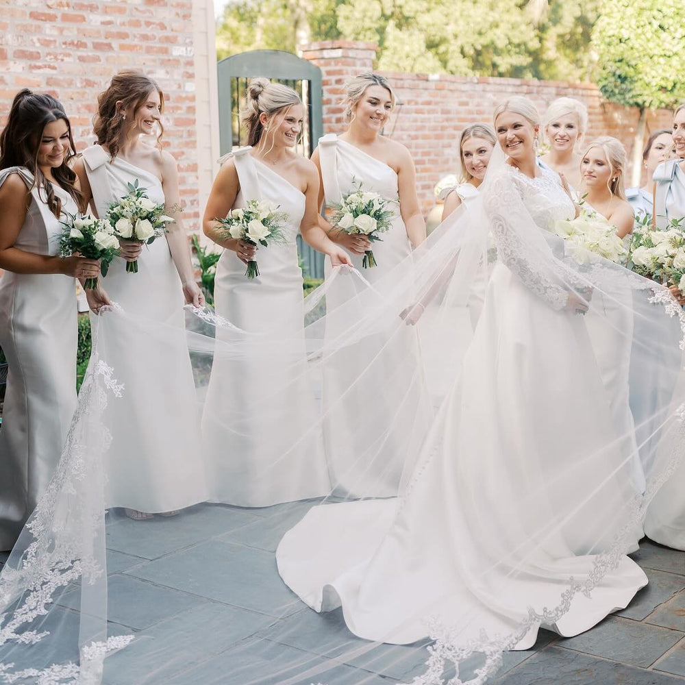 
                      
                        One Shoulder Dusty Blue Mermaid Bridesmaid Dresses
                      
                    